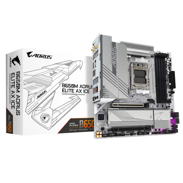 Дънна платка GIGABYTE B650M AORUS ELITE AX ICE 5