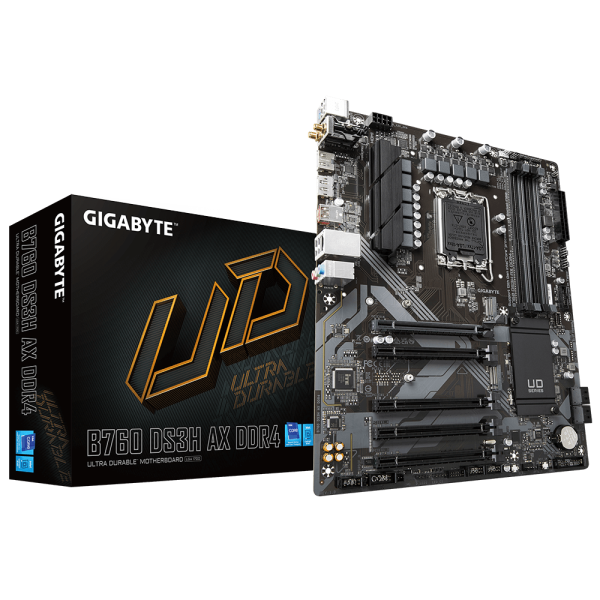 Дънна платка GIGABYTE B760 DS3H AX, socket 1700, ATX 5