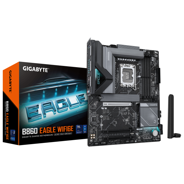 Дънна платка GIGABYTE B860 EAGLE WIFI 6E, LGA 1851 4