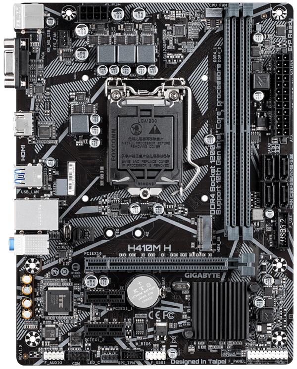 Дънна платка GIGABYTE H410M-H V2, Socket 1200 2
