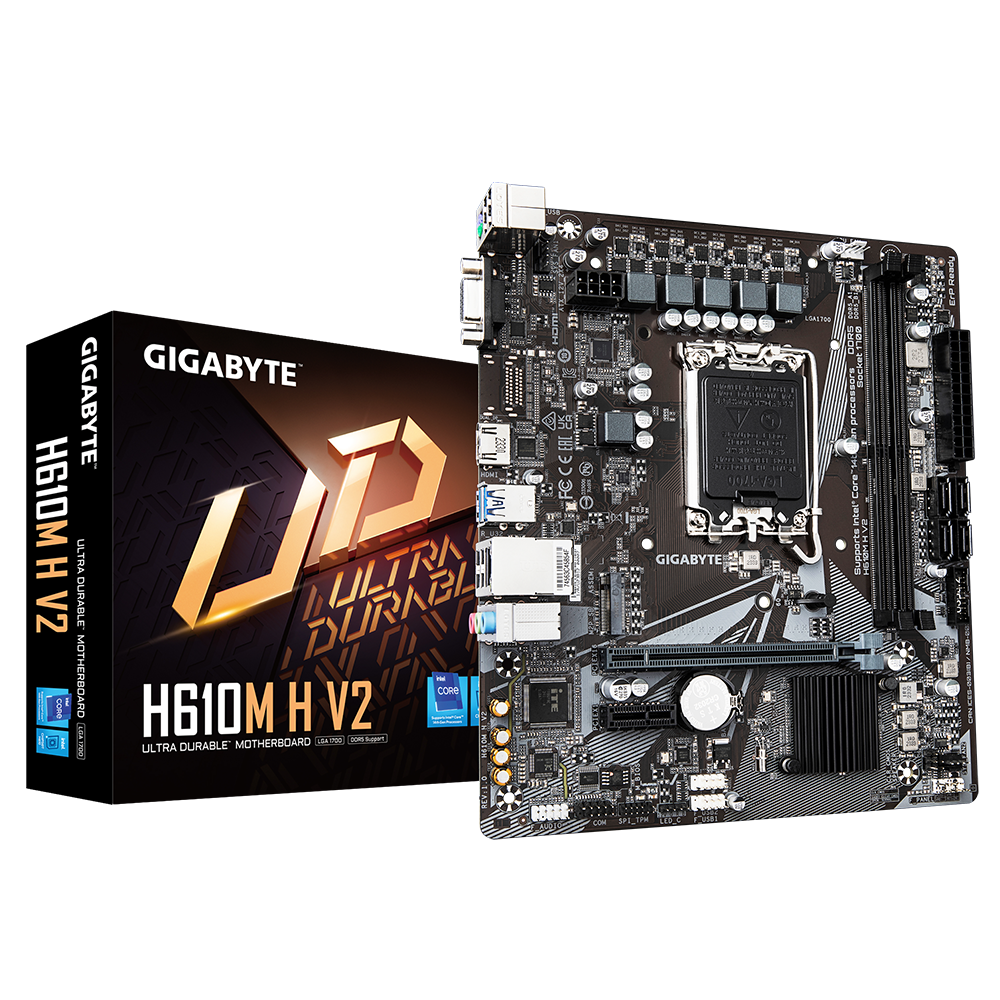 Дънна платка GIGABYTE H610M H V2 Socket 1700, DDR5 rev 1.0, Micro ATX 4