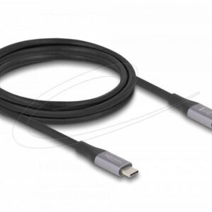 Delock Кабел E-Marker, USB-C, 240W, 2 m, сив 1