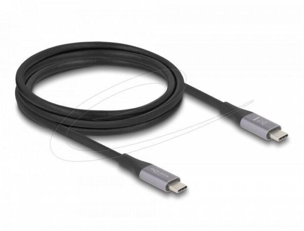 Delock Кабел E-Marker, USB-C, 240W, 2 m, сив 1