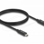 Delock Кабел E-Marker USB-C, 80 Gbps, 16K 60 Hz, PD 3.1 240 W, 1 m, черен 1