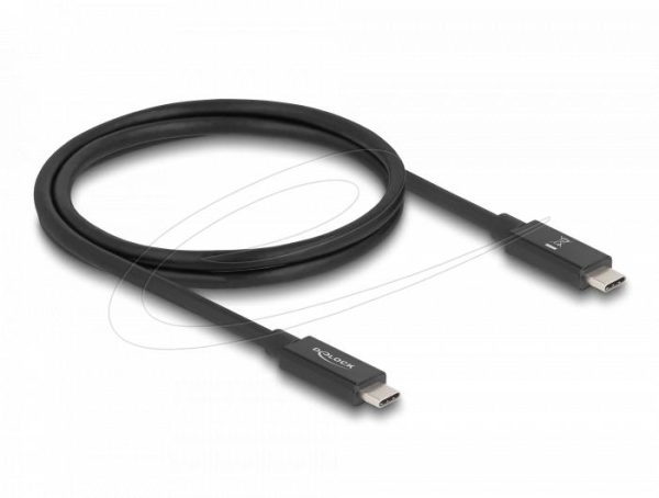 Delock Кабел E-Marker USB-C, 80 Gbps, 16K 60 Hz, PD 3.1 240 W, 1 m, черен 1