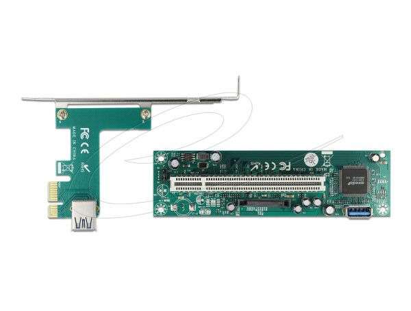 Delock Riser card PCI Express Card x 1 към 1 x PCI 32 Bit Slot с кабел 60 cm 3