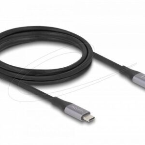Delock Удължителен кабел USB-C, 40 Gbps, PD 240W, 1 м, сив 1