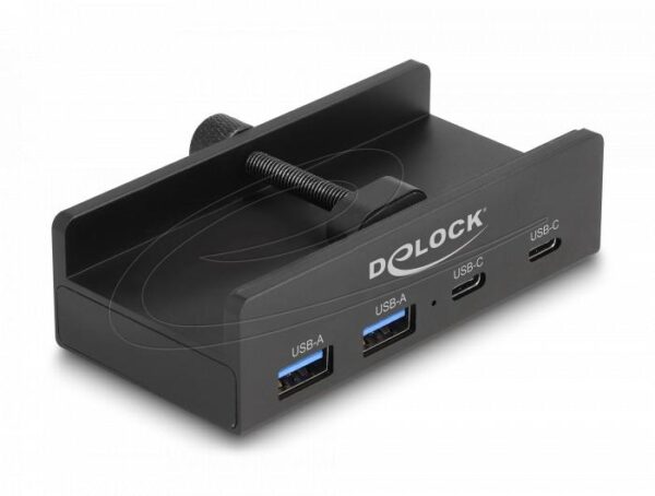 Delock USB Хъб, 4 порта, 5 Gbps, 2 x USB-A, 2 x USB-C 1
