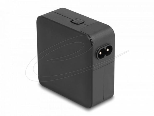 Delock Зарядно устройство GaN, 2 x USB-C, PD 65 W, адаптер за EU / US / UK 2