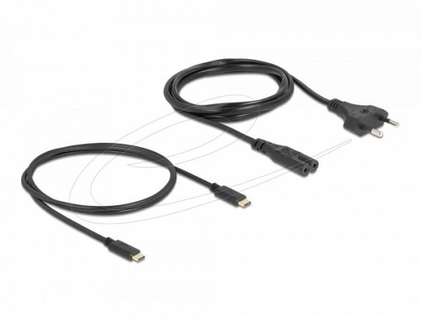 Delock Зарядно устройство GaN, 2 x USB-C, PD 65 W, адаптер за EU / US / UK 3