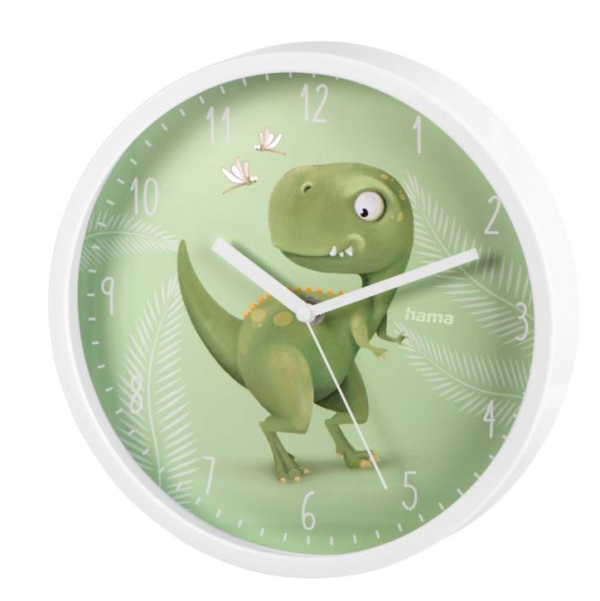 Детски стенен часовник Hama "Happy Dino" HAMA-186427  2