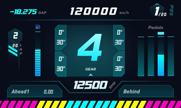 Дигитално табло MOZA RM Dashboard 3