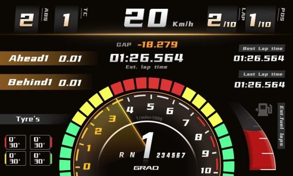 Дигитално табло MOZA RM Dashboard 5