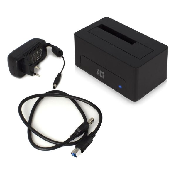 Докинг станция ACT AC1500, USB 3.1 Gen1, За 3.5"/2.5" SATA HDD/SSD 4