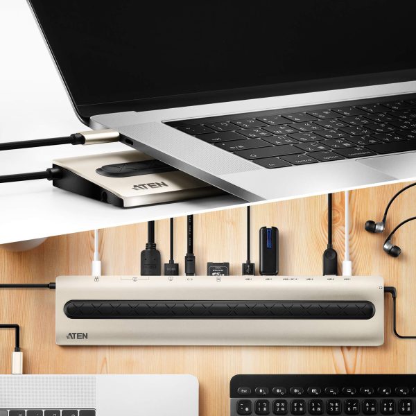 Докинг станция ATEN UH3237, USB-C, Power Pass-Through 7