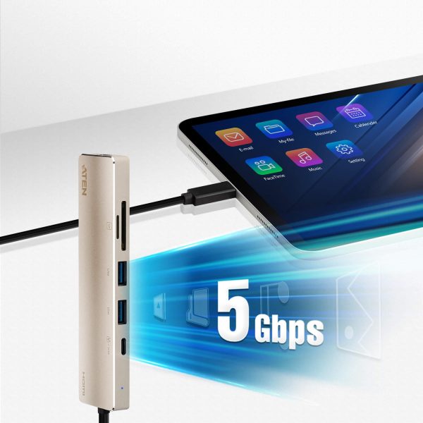 Докинг станция ATEN UH3239, USB-C, Power Pass-Through 7
