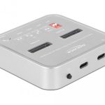 Докинг станция Delock 1 x M.2 NVMe SSD, 1 x M.2 SATA SSD, SD Express Card Reader, Клониране 1