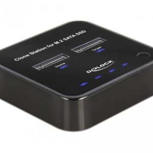 Докинг станция Delock M.2, 2 x M.2 SATA SSD, Клониране 1
