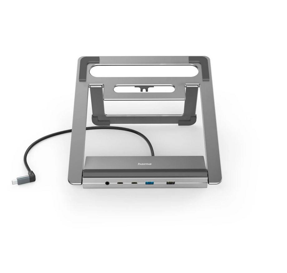 Докинг станция Hama "Connect2Office Stand" USB-C, Стойка за лаптоп, 12 порта 8