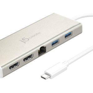 Докинг станция j5 create JCD381, USB-C, 2x HDMI, USB 3.1, PD 2.0, LAN 1