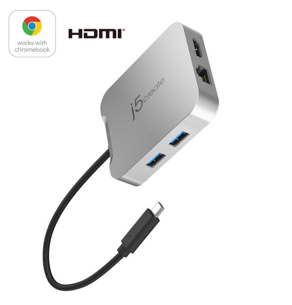 Докинг станция j5create JCD391 4K60 Elite USB-C PD, USB-A, HDMI, RJ-45 2