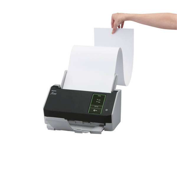 Документен скенер Ricoh Fi-8040, 40 ppm, 80 ipm, ADF 50 листа, 4.3" тъч, USB 3.2, LAN 2