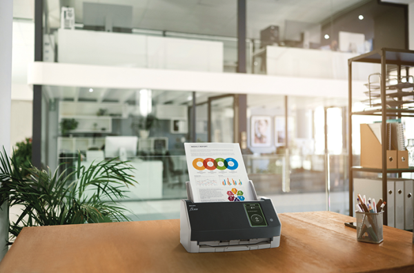 Документен скенер Ricoh Fi-8040, 40 ppm, 80 ipm, ADF 50 листа, 4.3" тъч, USB 3.2, LAN 4