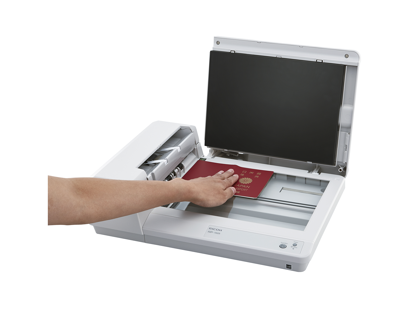 Документен скенер Ricoh SP-1425 комбиниран с настолен, 25ppm, Duplex ADF, LED, USB 2.0 4