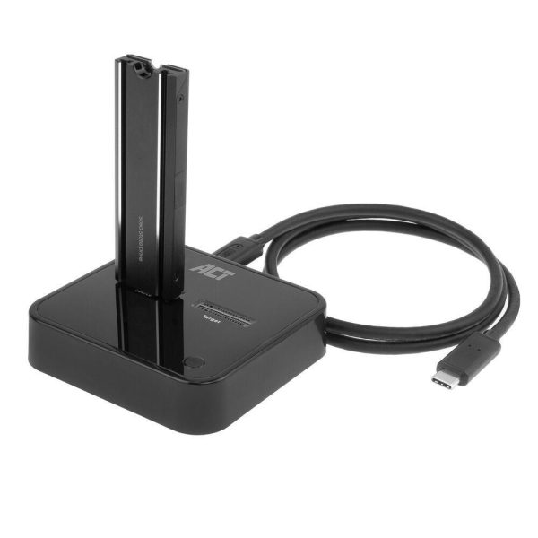 Двойна SSD докинг станция, ACT M.2 NVMe/PCIe  за клониране, USB-C 3.2 Gen2, 10 Gbps 11