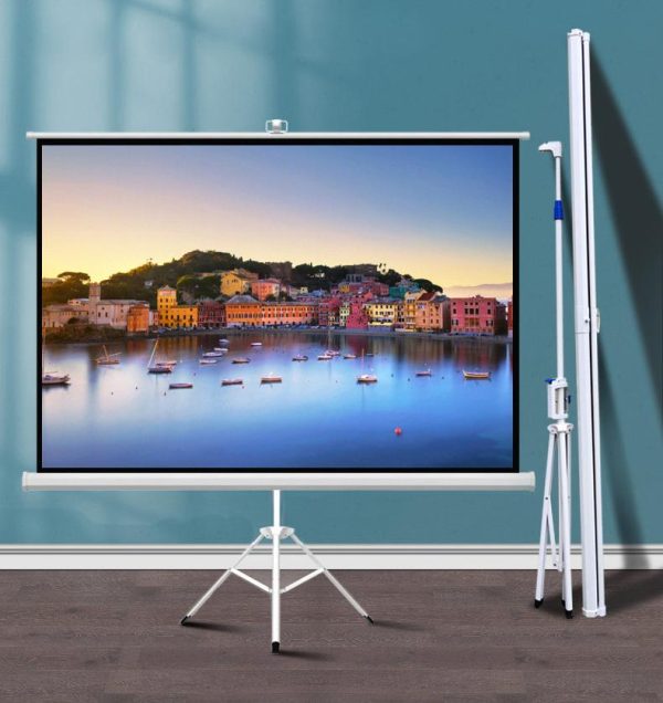 Екран на стойка  ESTILLO 244 х 183 см,120", бял, с черна рамка, 4:3, 11 кг 4