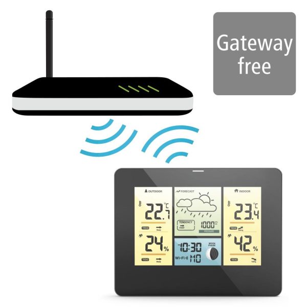 Електронна метеостанция с приложение HAMA, WLAN, 176596 12