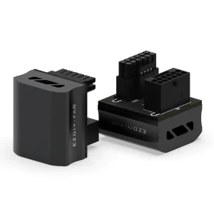 EZDIY-FAB адаптер за видеокарта 12VHPWR 600W - RVS 180° Black 1
