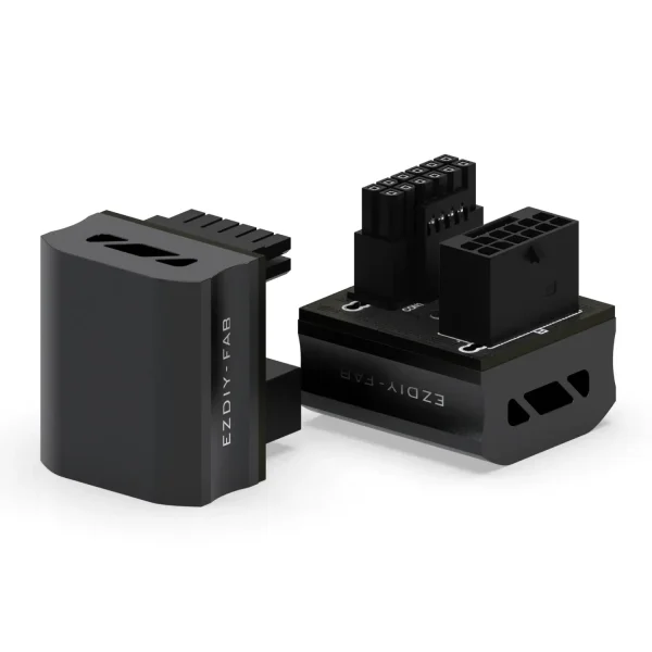 EZDIY-FAB адаптер за видеокарта 12VHPWR 600W - RVS 180° Black 1
