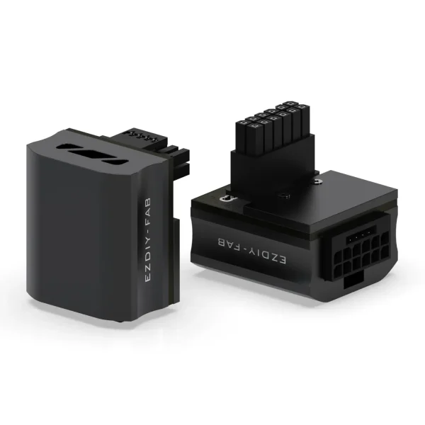 EZDIY-FAB адаптер за видеокарта 12VHPWR 600W - RVS 90° Black 1