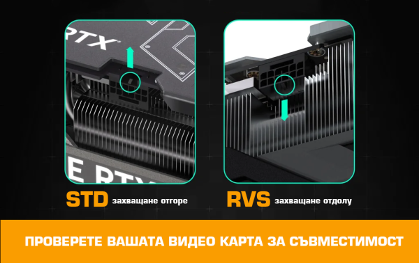 EZDIY-FAB адаптер за видеокарта 12VHPWR 600W - RVS 90° Black 2