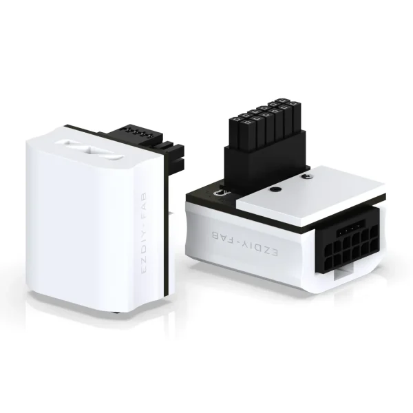 EZDIY-FAB адаптер за видеокарта 12VHPWR 600W - RVS 90° White 1