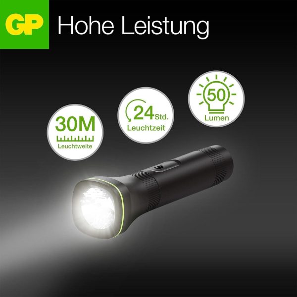 Фенер GP BATTERIES C105B LED 50 лумена 1*AA батерия 3