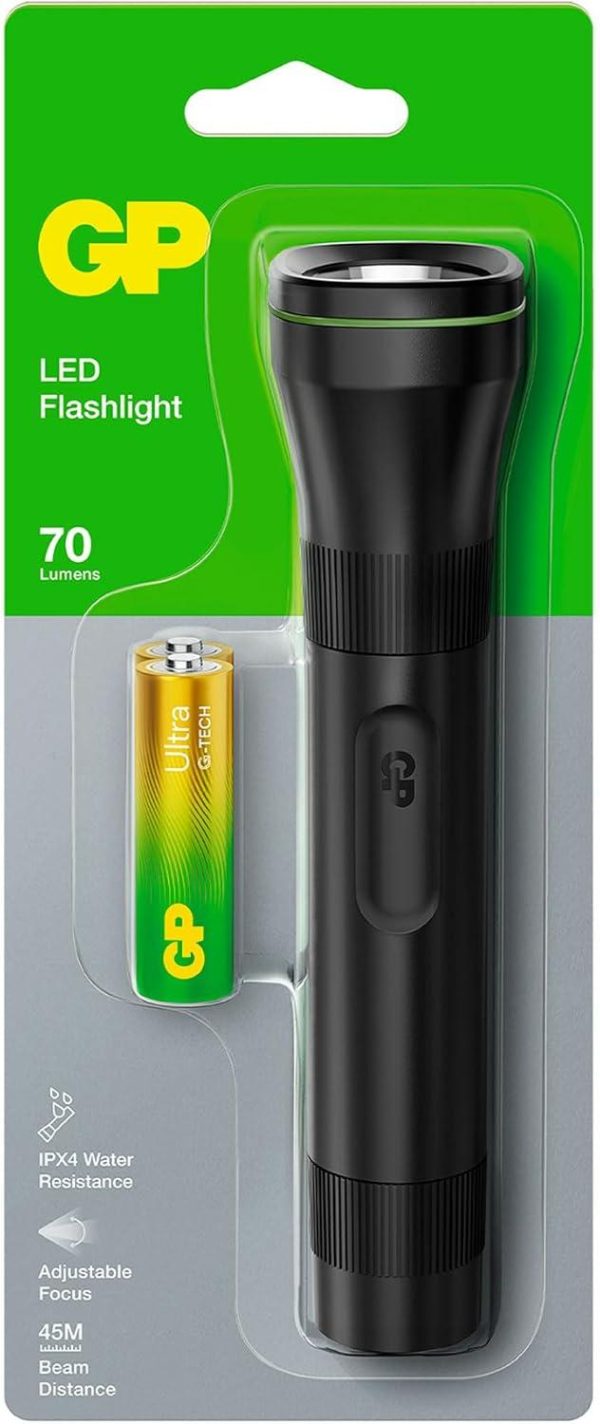 Фенер GP BATTERIES C107B LED 70 лумена 2*AA батерия 2