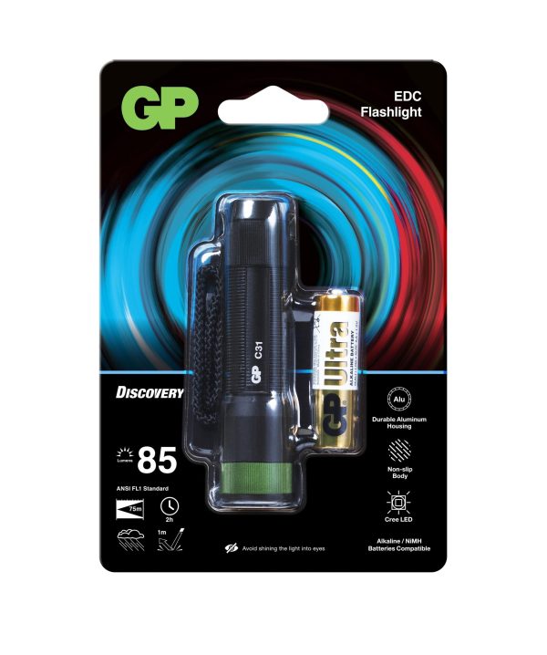 Фенер GP BATTERIES C31, LED, 85 lm, CREE Discovery Outdoor 1