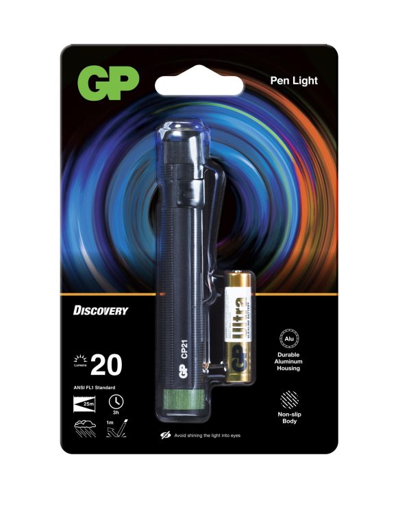 Фенер с форма на писалка GP BATTERIES Discovery, LED, CP21 20 lm 1