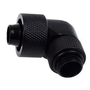 Фитинг Alphacool Eiszapfen, Удължител, 90°, 16/10mm, G1/4, Черен мат 1