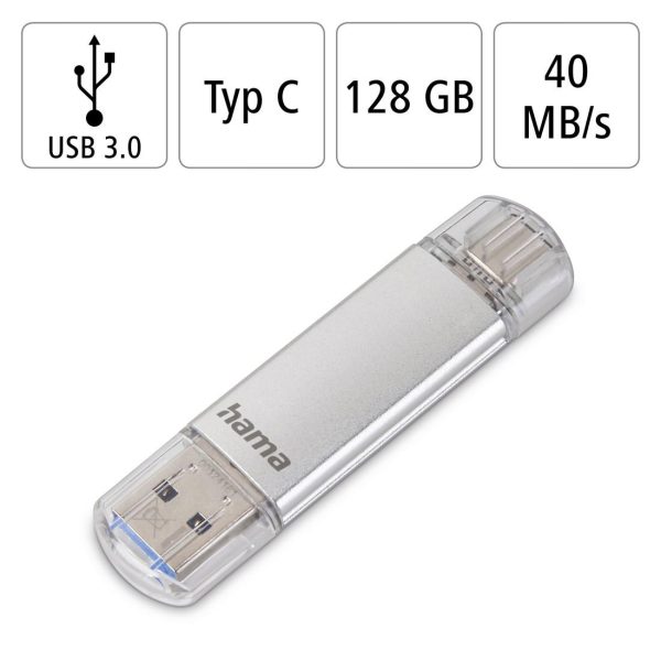 Флаш памет "C-Laeta", USB-C USB 3.1/3.0, 128 GB, HAMA-181073 7