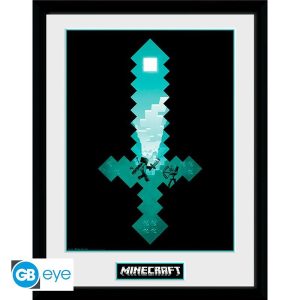 GBEYE MINECRAFT - Framed print "Diamond Sword" (30x40) 1
