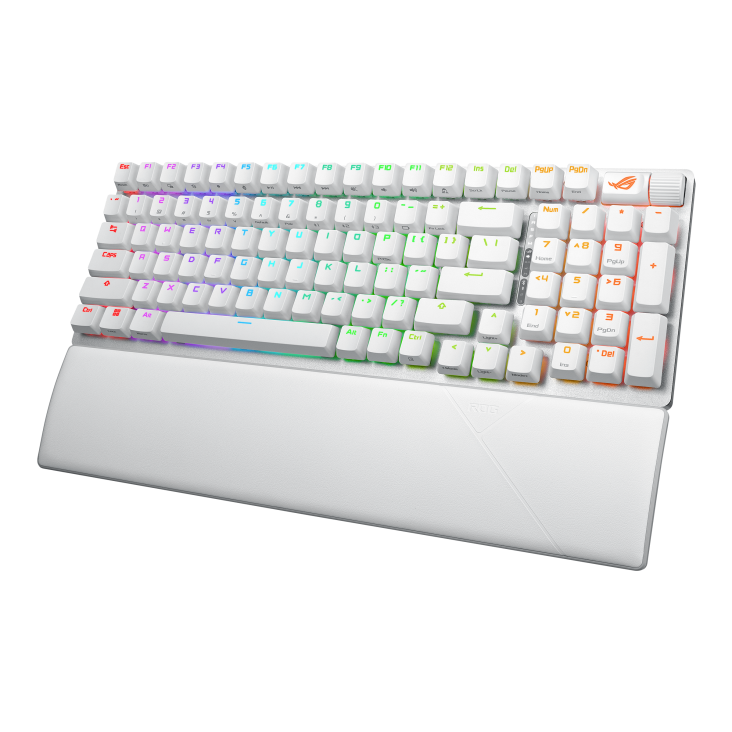 Геймърска безжична Клавиатура ASUS ROG Strix Scope II 96 - Moonlight White 4
