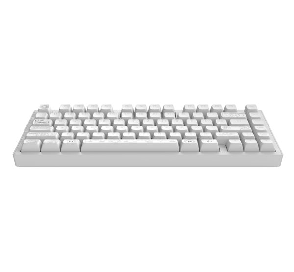 Геймърскa безжична клавиатура Dark Project ALU81A Terra Nova White RGB 2