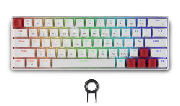 Геймърска безжична клавиатура Spartan Gear Pegasus 2 RGB White 2