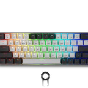 Геймърска безжична клавиатура Spartan Gear Pegasus 2 RGB White/Grey 1