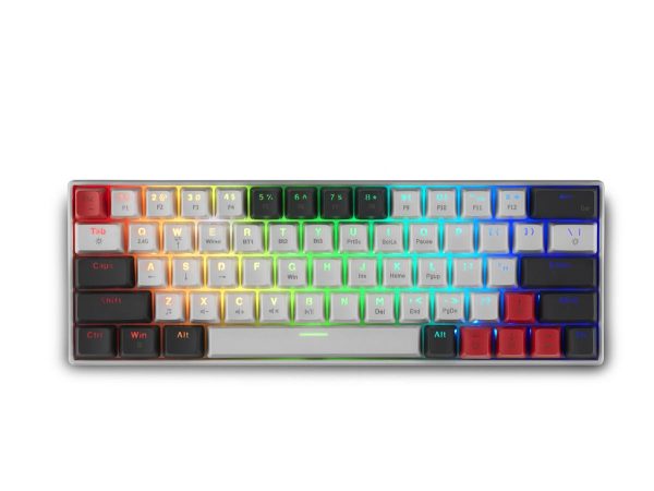 Геймърска безжична клавиатура Spartan Gear Pegasus 2 RGB White/Grey 2