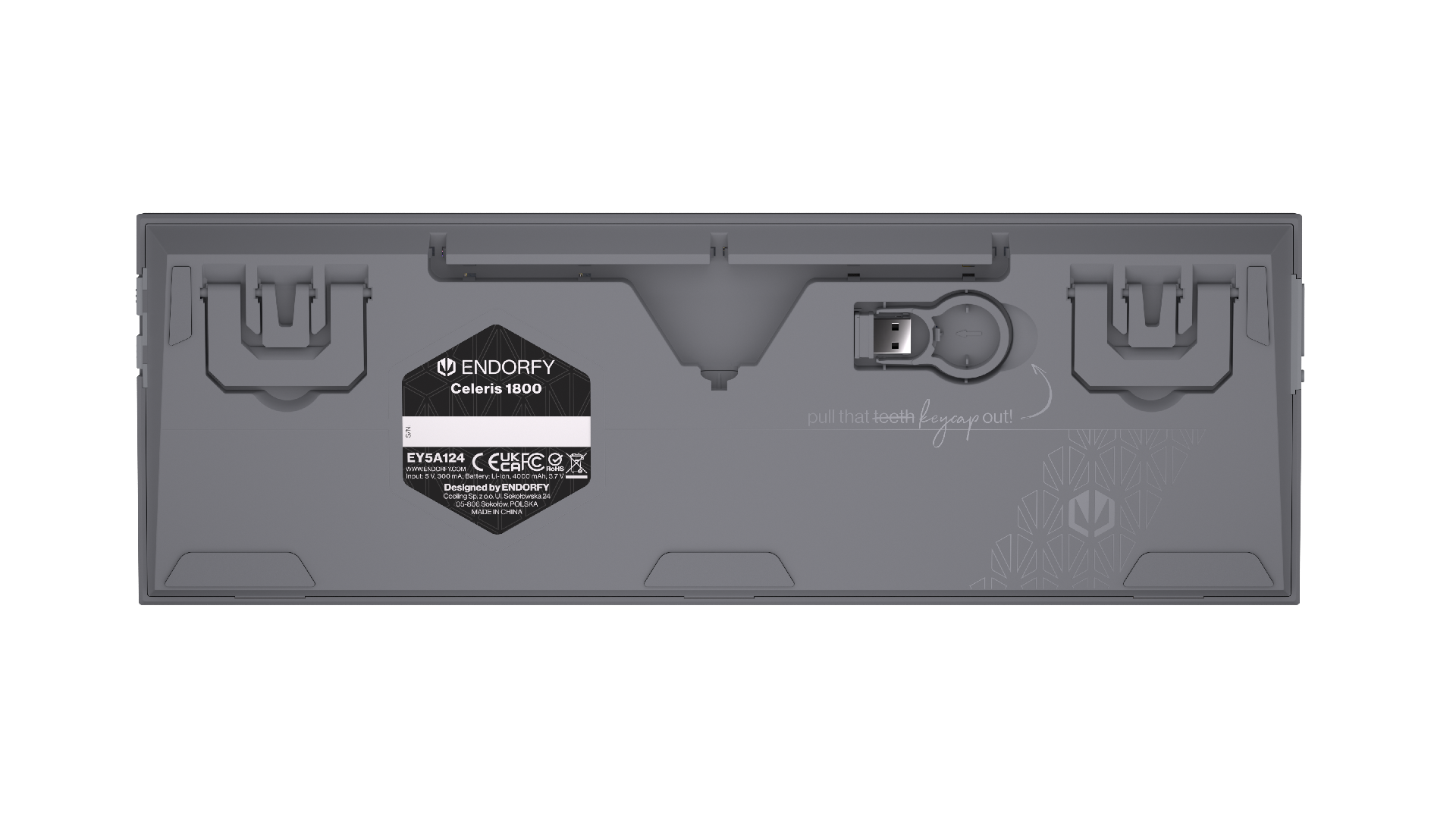 Геймърскa безжична механична клавиатура ENDORFY Celeris 1800 - Endorfy Yellow Switch - Full Size 11