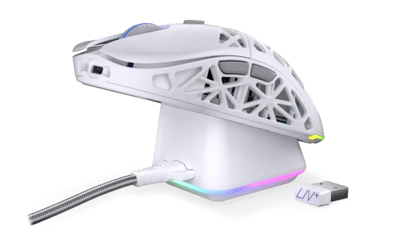 Геймърска безжична мишка ENDORFY LIV Plus Onyx White 13